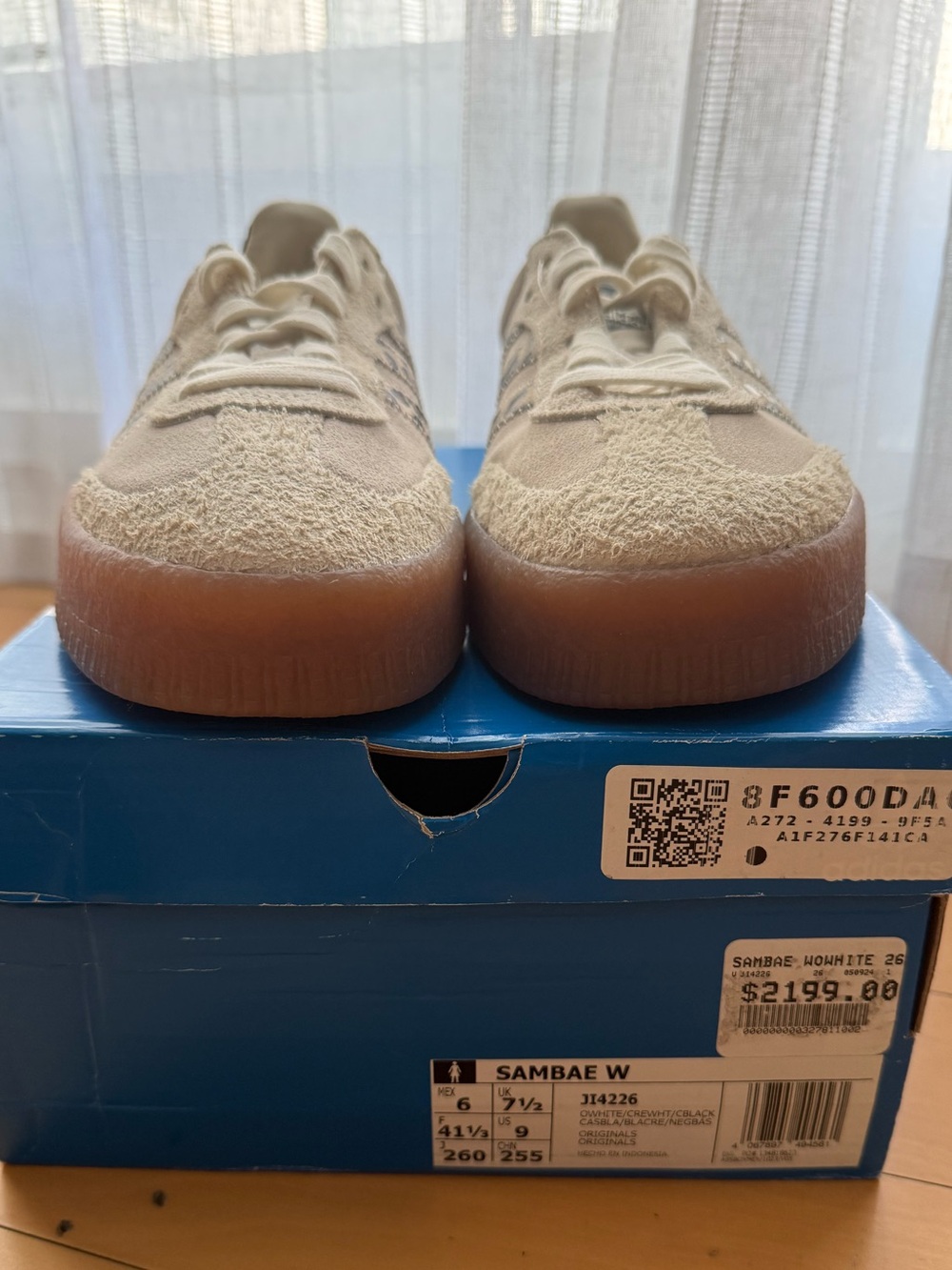 Adidas Sambae Leopard Off White JI4226 - Picture 3 of 11